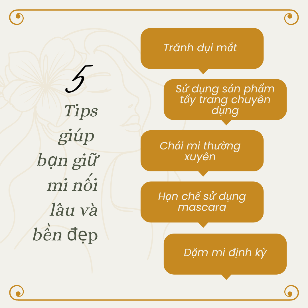 Bí quyết để có hàng mi nối đẹp và bền màu