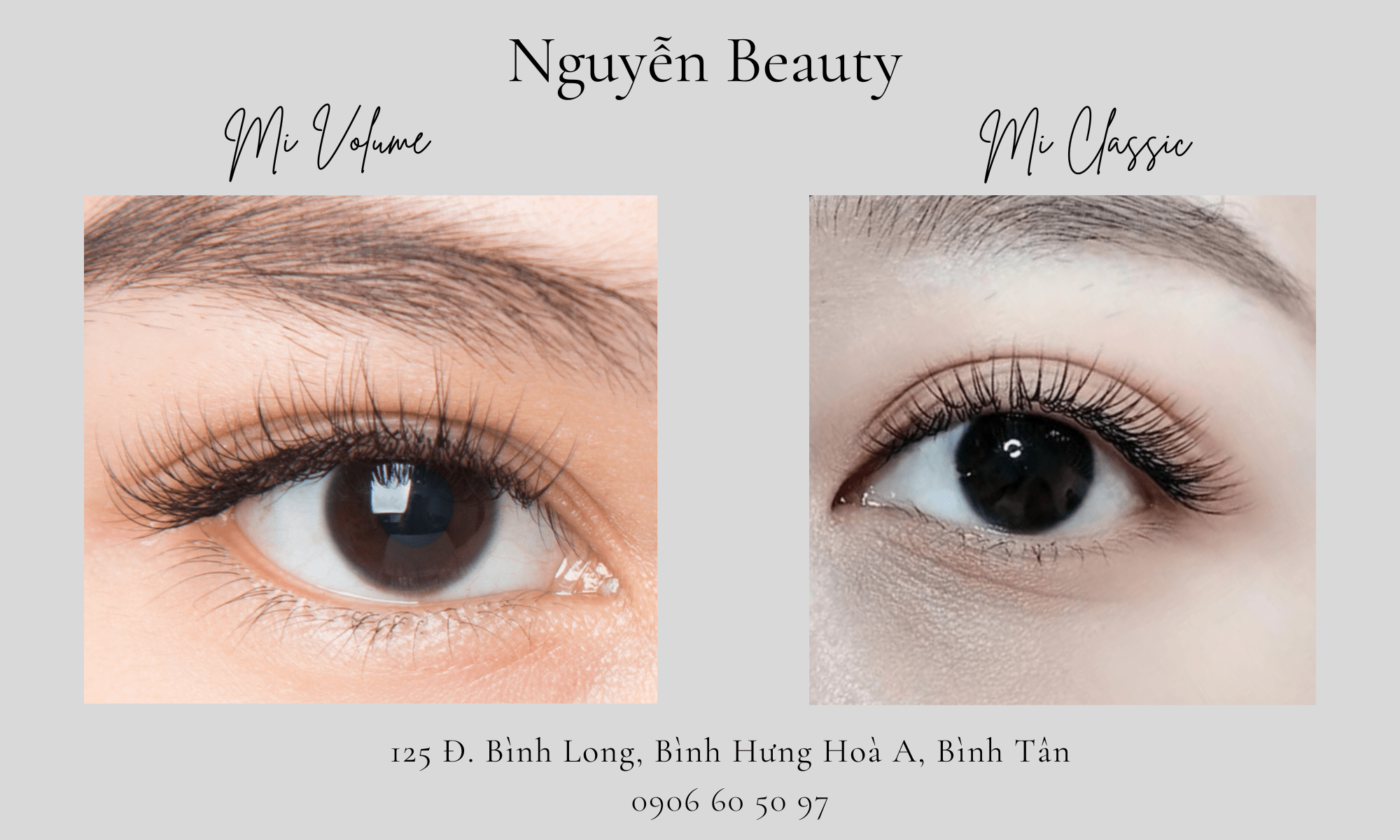 So sánh trước và sau khi nối mi