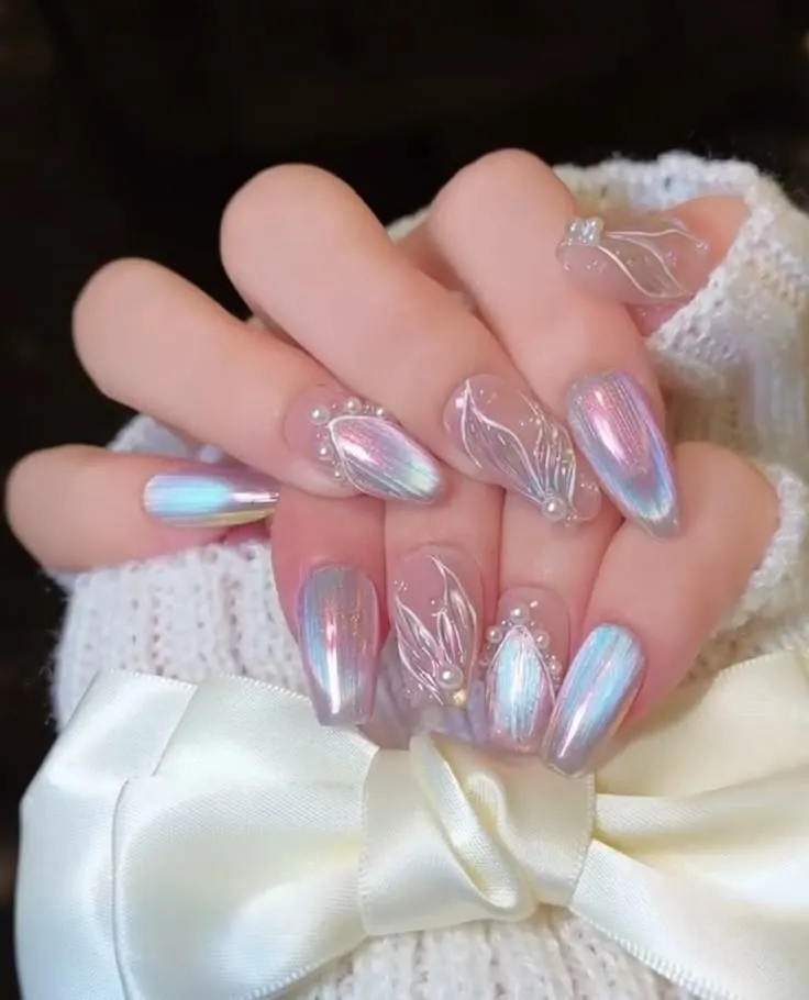 Cảm hứng làm nail với kiểu nail 3D độc đáo - Nail xinh TPHCM.